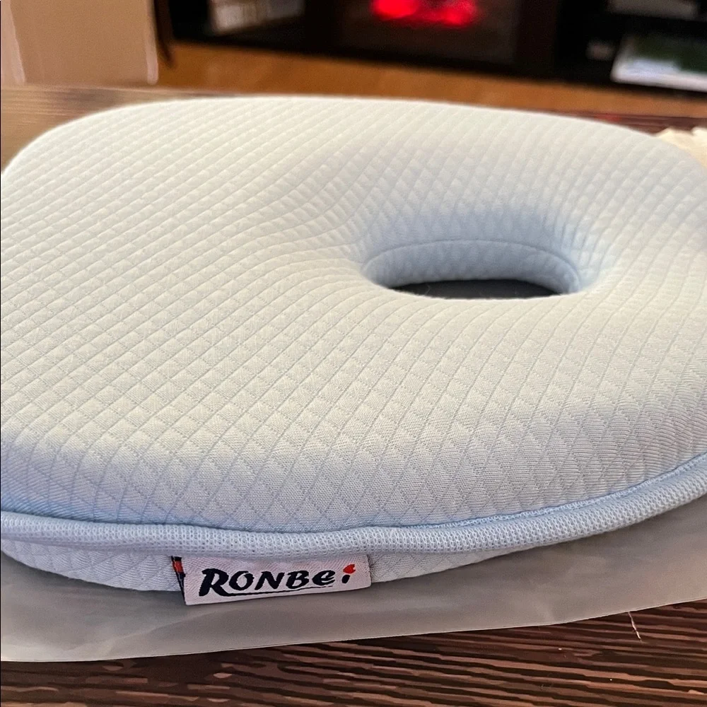 Memory Foam Baby Pillow - Soft  blue